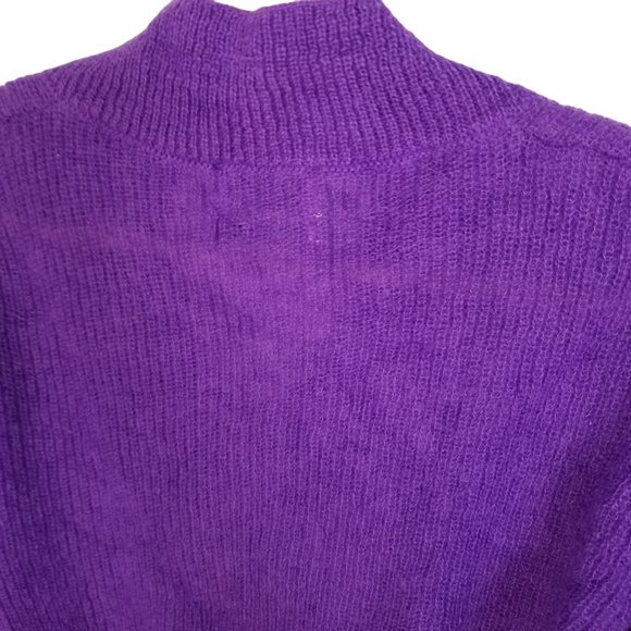 Purple Mohair sweater made in Italy Essential Antwerp size xs - Picture 7 of 10